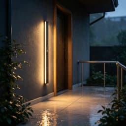 2/1PCS Motion Sensing LED Waterproof IP65 Outdoor Long Wall Lamp Villa Wall Light Garden Porch Sconce Light 110V 220V 55-200CM