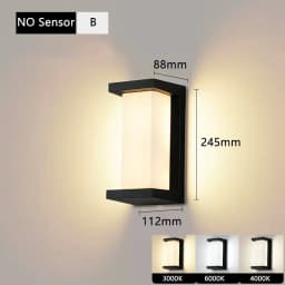 Led Outdoor Wall Light Waterproof IP65 Motion Sensor Led Outdoor Lighting Porch Lights Balcony Garden Lights Outdoor Wall Lamp