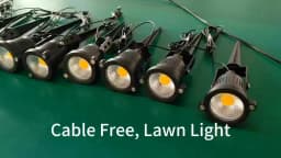 10-Pack Cable-Free LED Garden Decorative Lights 50W Safe Voltage 220V/110V/12V Waterproof Warm White Spot Lights for Lawn Lighti