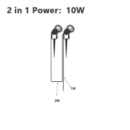 10-Pack Cable-Free LED Garden Decorative Lights 50W Safe Voltage 220V/110V/12V Waterproof Warm White Spot Lights for Lawn Lighti