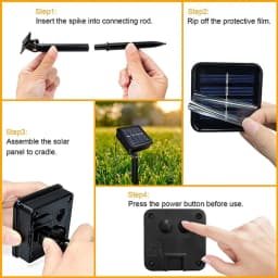 1Pack Solar String Light Garden Solar Globe Fairy Lights 8 Modes Waterproof For Garden Christmas Outdoor Wedding Decor Lights
