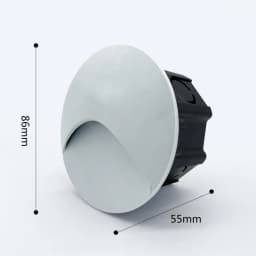 SANDIY Outdoor Lighting LED Sensor Embedded Wall Lamps Waterproof Outside Night Light Footlight+60mm Box for Stair&Step Garden