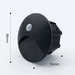 SANDIY Outdoor Lighting LED Sensor Embedded Wall Lamps Waterproof Outside Night Light Footlight+60mm Box for Stair&Step Garden