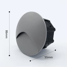 SANDIY Outdoor Lighting LED Sensor Embedded Wall Lamps Waterproof Outside Night Light Footlight+60mm Box for Stair&Step Garden