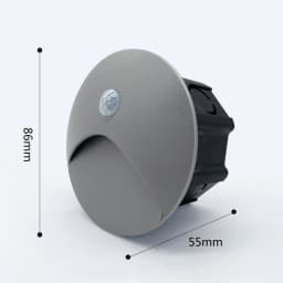 SANDIY Outdoor Lighting LED Sensor Embedded Wall Lamps Waterproof Outside Night Light Footlight+60mm Box for Stair&Step Garden