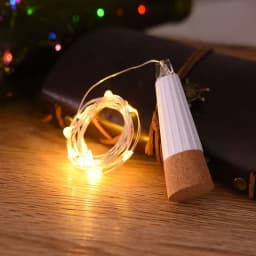 2m 20 LED Cork Bottle Fairy Light USB Rechargeable Indoor Decoration String Lamp for Bedroom Home Party Wedding Christmas