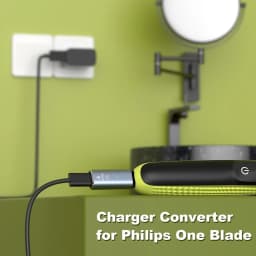 5V Type-C Shaver Adapter Charger Converter Compatible with Philips One Blade Shaver