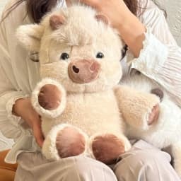 Soft Calf Pig Stuffed Animal Plush Toy Cute Animated Stuffed Animal Pillow Creative Running Pig Plush Toy Gift 17.7inch