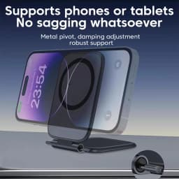Ultrathin Car Magnetic Mobile Phone Holder Adjustable Foldable Anti-shake Vehicle Navigation Phone Universal Stand Accessories