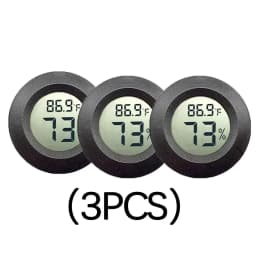 Round Digital LCD Thermometer For Car Indoor Room Cigar Wine Cabinet Digital Temperature Humidity Meter Pet Acrylic Box