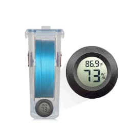 Round Digital LCD Thermometer For Car Indoor Room Cigar Wine Cabinet Digital Temperature Humidity Meter Pet Acrylic Box