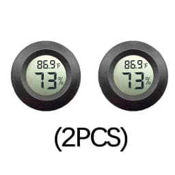 Round Digital LCD Thermometer For Car Indoor Room Cigar Wine Cabinet Digital Temperature Humidity Meter Pet Acrylic Box