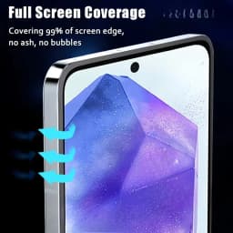 HD Screen Protector For Samsung A57 A17 A16 A56 5G A55 A36 A35 A26 A24 A15 A14 A13 A12 A71 A72 A73 Dust Free Easy Install Glass