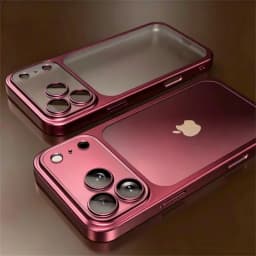 Luxury Plating Color PC Transparent Phone Case For iPhone 18 17 16 15 14 13 18 Pro Max Air Lens Protection Matte Back Hard Cover