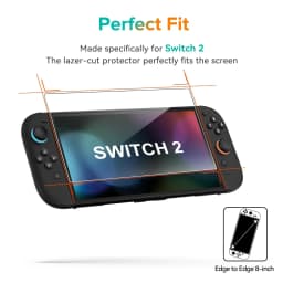 NS2 HD Screen Protector Tempered Glass for Switch 2 Transparent HD Anti Scratch Tempered Glass Screen Protector Switch 2