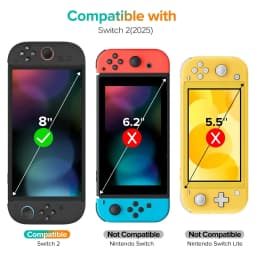 NS2 HD Screen Protector Tempered Glass for Switch 2 Transparent HD Anti Scratch Tempered Glass Screen Protector Switch 2