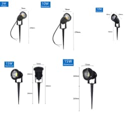 Garden Decorations Light LED IP65 Waterproof Lawn Lamp 220V 110V 12V 24V Warm White Green 5W 10W 15W 20W Landscape Spike Spotlig