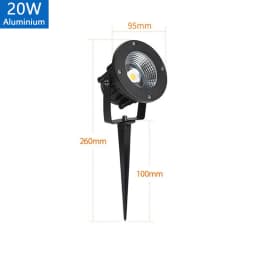 Garden Decorations Light LED IP65 Waterproof Lawn Lamp 220V 110V 12V 24V Warm White Green 5W 10W 15W 20W Landscape Spike Spotlig