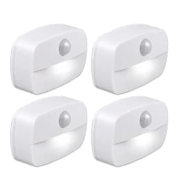 Motion Sensor Light Indoor LED Night Light Stick on Nightlight Battery Operated Lights for Hallway Stair Bathroom Closet Bedroom