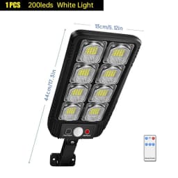 100/200led Solar Street Light IP65 Waterproof Solar Outdoor Motion Sensor Lights Solar Wall Light with Remote for Garden Yard