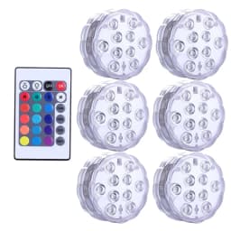 Multi Color Submersible LED Light Pool Lights IP68 Waterproof Underwater Night Lamp Vase Bowl Party Wedding Christmas Decoration