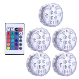 Multi Color Submersible LED Light Pool Lights IP68 Waterproof Underwater Night Lamp Vase Bowl Party Wedding Christmas Decoration