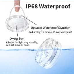 Multi Color Submersible LED Light Pool Lights IP68 Waterproof Underwater Night Lamp Vase Bowl Party Wedding Christmas Decoration