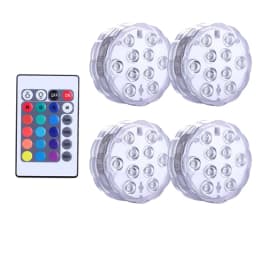 Multi Color Submersible LED Light Pool Lights IP68 Waterproof Underwater Night Lamp Vase Bowl Party Wedding Christmas Decoration