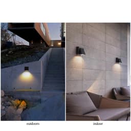 Simple Outdoor Wall Lamp COB Outdoor/Indoor Wall Light Waterproof Surface Mounted Porch Light Up and Down Lighting AC 85-265V