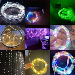 1/2/3/5/10/20M USB LED String Lights Copper Silver Wire Garland Light 5V Fairy Lights Party Decoration For Christmas Wedding