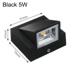 IP65 Waterproof 5W 10W Indoor Outdoor LED Wall Lamp Modern Aluminum Surface Mounted Cube LED Garden Porch Light AC110V/220V