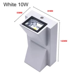 IP65 Waterproof 5W 10W Indoor Outdoor LED Wall Lamp Modern Aluminum Surface Mounted Cube LED Garden Porch Light AC110V/220V