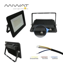 110V/220V LED Flood Light 10W 20W 30W 50W 100W Floodlights Lamp Waterproof IP68 White Reflector Led Exterior Outdoor Spotlight
