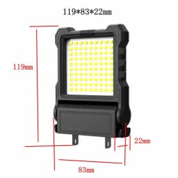 Super Bright LED Work Light Portable Long-Lasting Strong Light Supply for Night Work Light 21V Li-ion Battery Power Tool