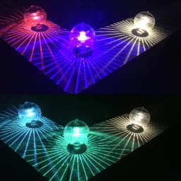 Led Solar Floating Lamp Swimming Pool Ball Solar Panel Powered Pond Drift Waterproof Glow Show Disco Color Changing Lamp Light