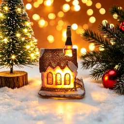 Christmas House Light Decorations For Home Ornaments Kids Xmas Gift New Year 2025 Navidad Decor Bedroom Night Light With Battery