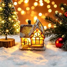 Christmas House Light Decorations For Home Ornaments Kids Xmas Gift New Year 2025 Navidad Decor Bedroom Night Light With Battery