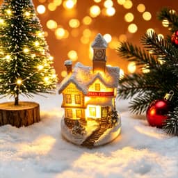 Christmas House Light Decorations For Home Ornaments Kids Xmas Gift New Year 2025 Navidad Decor Bedroom Night Light With Battery