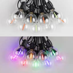 Colorful G40 Led Bulbs String Light EU 220V US 110V Street Garland Waterproof Connectable RGB Wedding Birthday Decoration Light