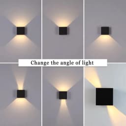 LED Wall Lamp 7W 100-240V Outdoor / Indoor Porch Garden Wall Lamp For Bedroom Bedside Lighting Up and Down Adjustable Wall Light