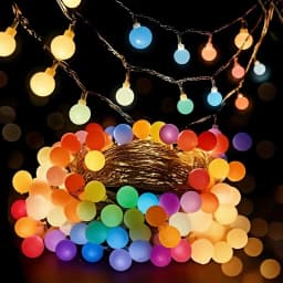 Globe String Lights USB/Battery Power String Lights Waterproof Outdoor Lamp for Wedding Garden Christmas Camping Party Decor