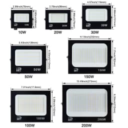 200W LED Flood light Spotlight Projector Outdoor Lighting 6500k Waterproof IP66 for Wall Garage Gym Street 220V