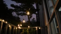 G40 LED 36 m Outdoor String Light with 64 Plastic Bulbs Attachable Outdoor String Light for Gardens, Weddings, Parties, Terraces