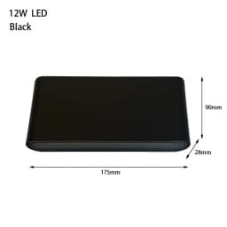 6W 12W 24W LED Outdoor Waterproof Wall Lamp Bedroom Living Room Balcony Wall Light Aluminum Exterior Wall Lamp Sconce Fixtures