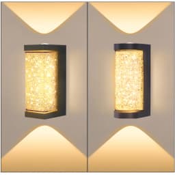 Outdoor Waterproof Wall Light European Luxury Crystal 10W LED Wall Lamp for Porch Corridor Villa Hotel Exterior Wall Lamps