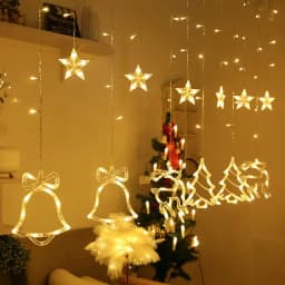 LED Solar Light Outdoor Waterproof Fairy Garland Votive Bottle Curtain String Light Christmas Party Lamp for Garden Decoration