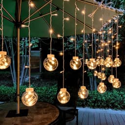 LED Solar Light Outdoor Waterproof Fairy Garland Votive Bottle Curtain String Light Christmas Party Lamp for Garden Decoration