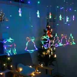 LED Solar Light Outdoor Waterproof Fairy Garland Votive Bottle Curtain String Light Christmas Party Lamp for Garden Decoration