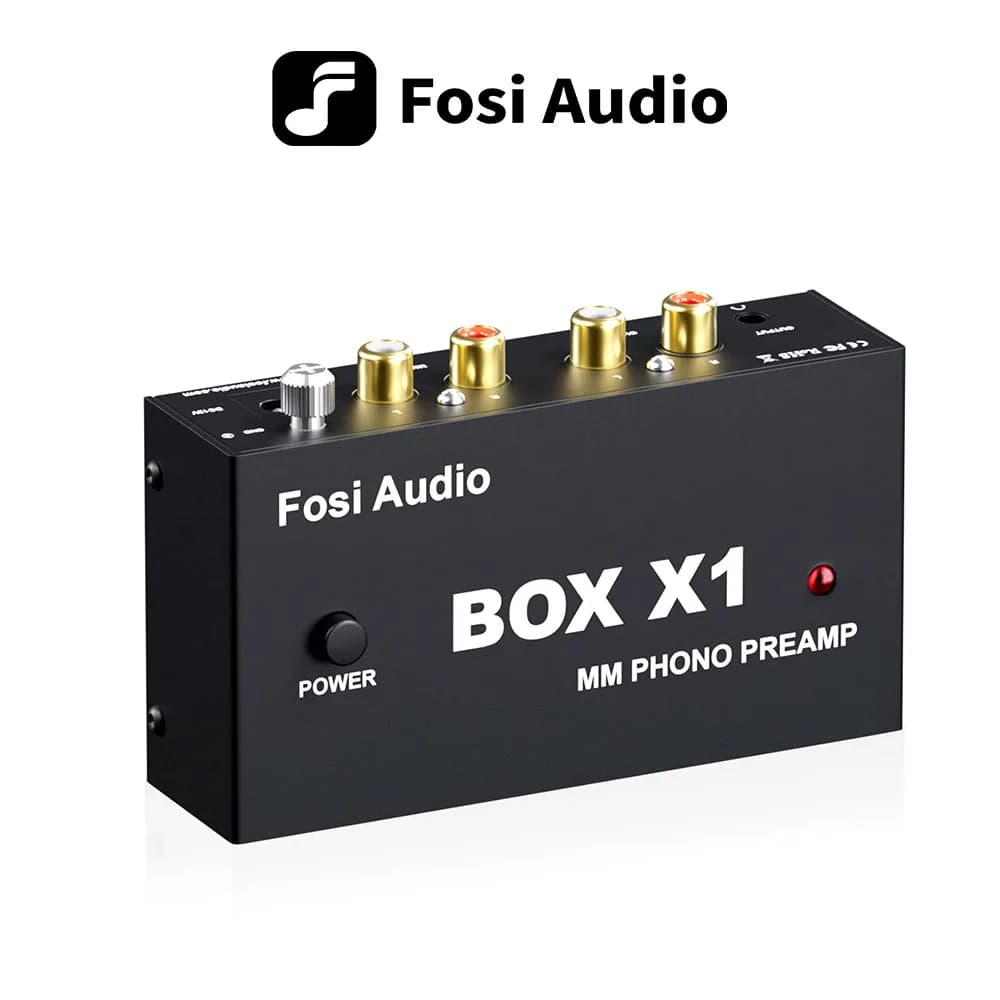 Fosi Audio Phono Preamp for Turntable Phonograph Preamplifier Mini Stereo Audio HiFi With Headphone Amplifier