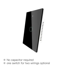 ZigBee Smart Light Switch,Wall Touch Panel US,With Neutral/No Neutral ,No Capacitor,Tuya Smart Life,Works with Alexa,Google Hub
